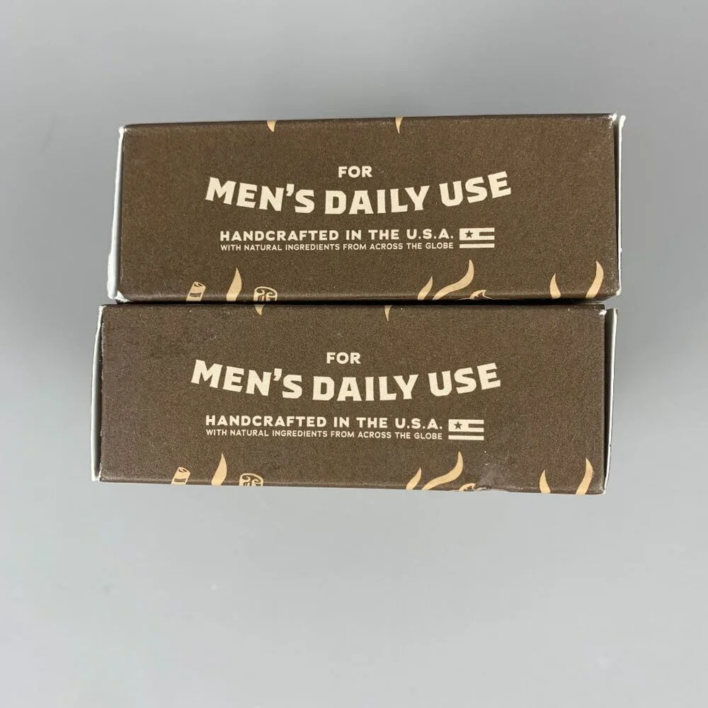 Set of 2 Dr Squatch Hot Choccy Mens Soap W/ Cocoa Nibs Med Grit New Ltd Edition